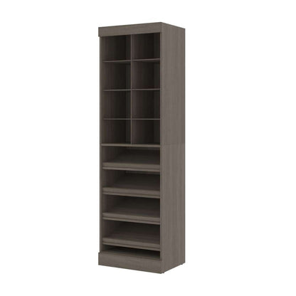 Bestar - Pur 25W Closet Organizer in Bark Grey - 26164-47 veiw 1
