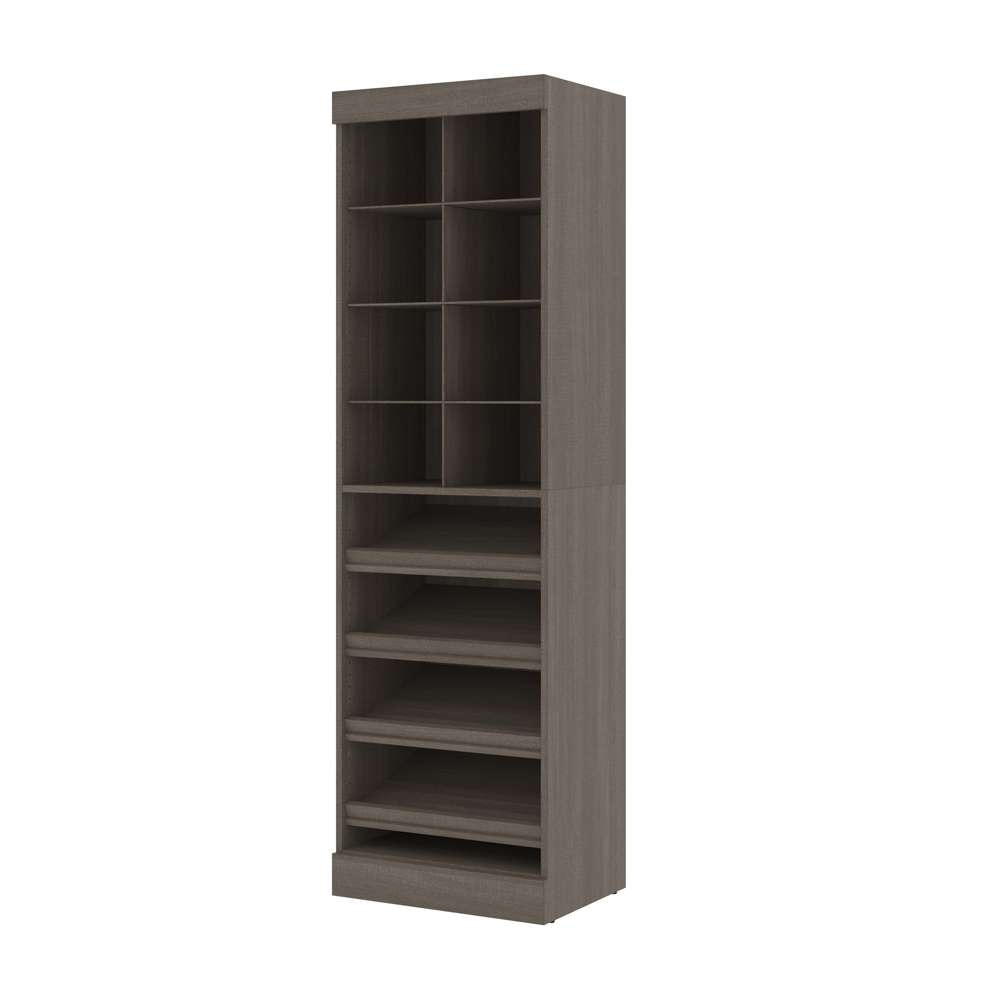 Bestar - Pur 25W Closet Organizer in Bark Grey - 26164-47 veiw 2