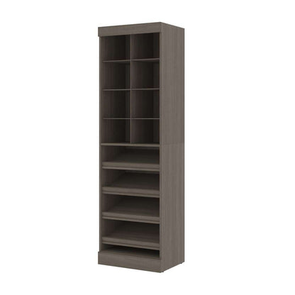 Bestar - Pur 25W Closet Organizer in Bark Grey - 26164-47 veiw 2
