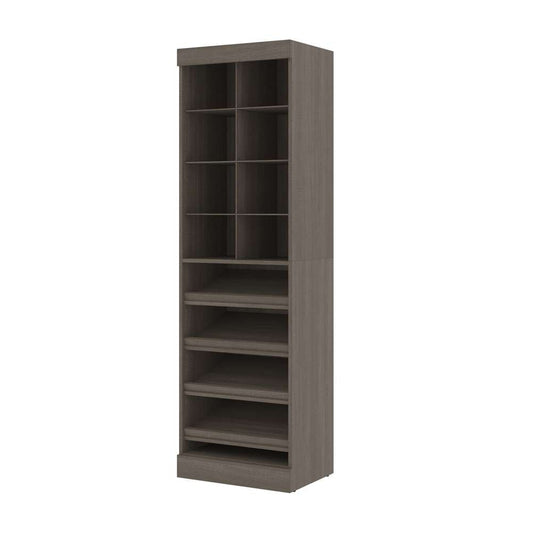 Bestar - Pur 25W Closet Organizer in Bark Grey - 26164-47 veiw 2