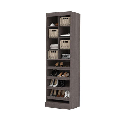 Bestar - Pur 25W Closet Organizer in Bark Grey - 26164-47 veiw 3