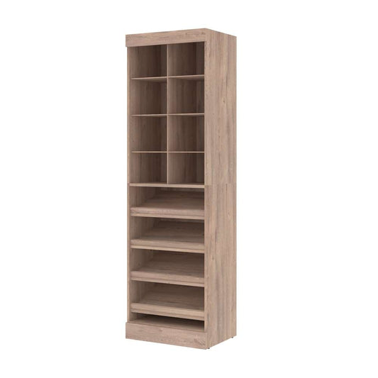 Bestar - Pur 25W Closet Organizer in Rustic Brown - 26164-000009 veiw 1