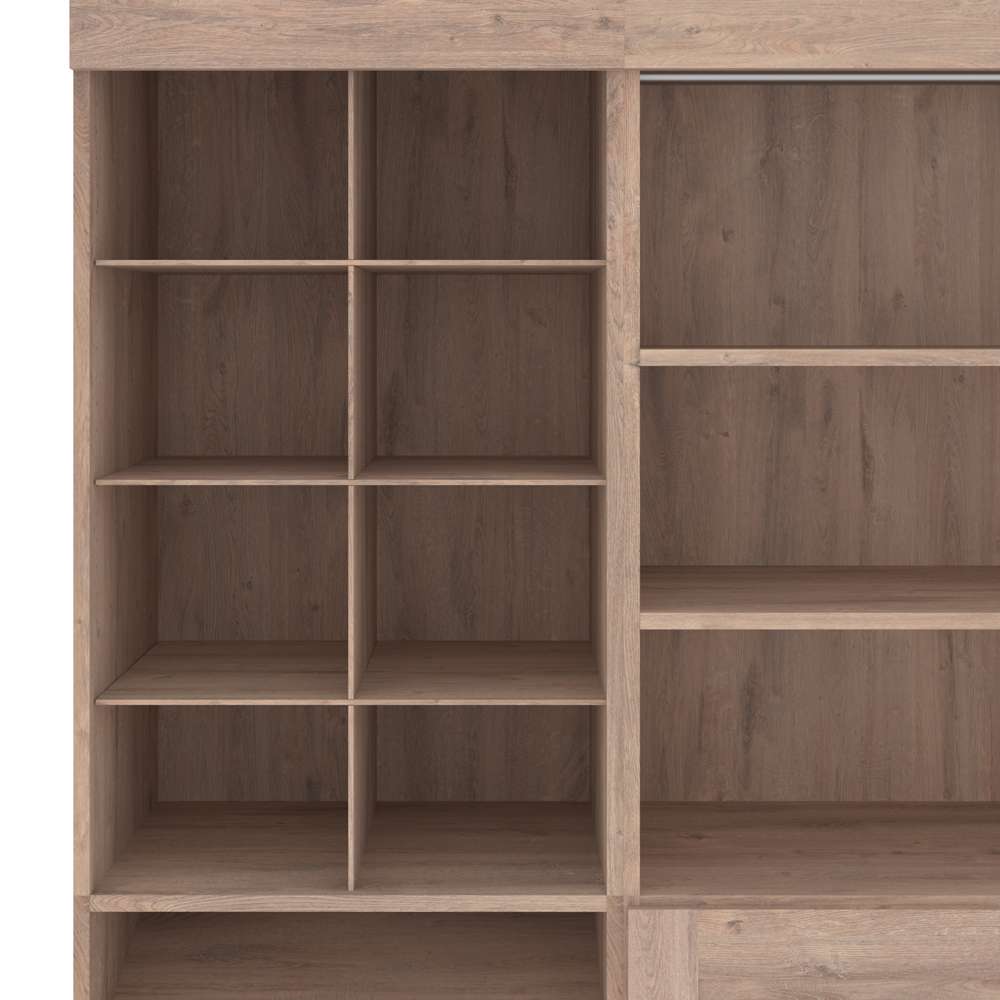 Bestar - Pur 25W Closet Organizer in Rustic Brown - 26164-000009 veiw 6