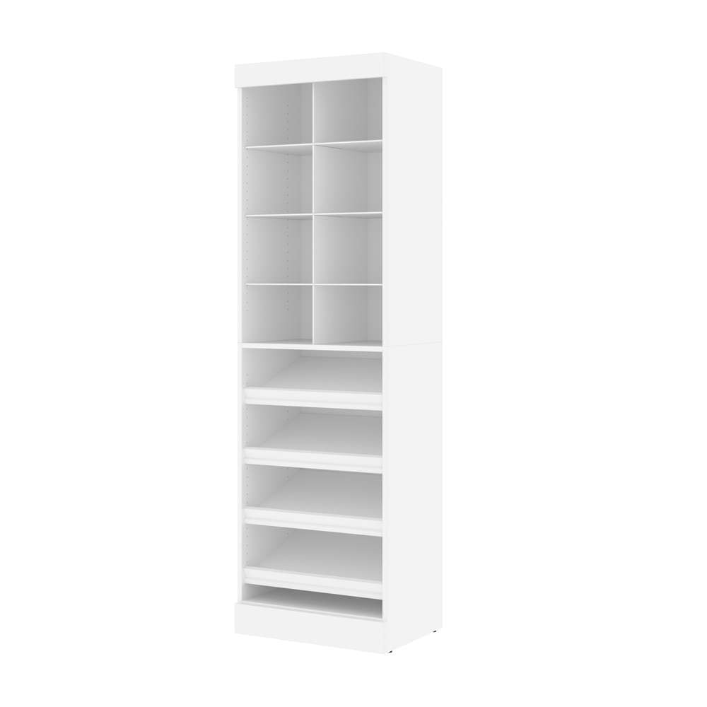 Bestar - Pur 25W Closet Organizer in White - 26164-17 veiw 2
