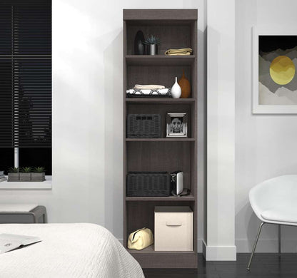 Bestar - Pur 25W Shelving Unit in Bark Grey - 26162-47 veiw 4