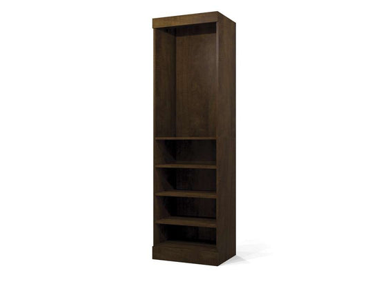 Bestar - Pur 25W Shelving Unit in Chocolate - 26162-69 veiw 1