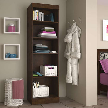 Bestar - Pur 25W Shelving Unit in Chocolate - 26162-69 veiw 2