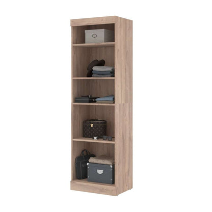 Bestar - Pur 25W Shelving Unit in Rustic Brown - 26162-000009 veiw 2