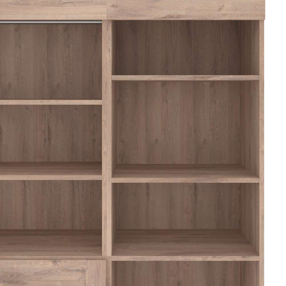 Bestar - Pur 25W Shelving Unit in Rustic Brown - 26162-000009 veiw 5