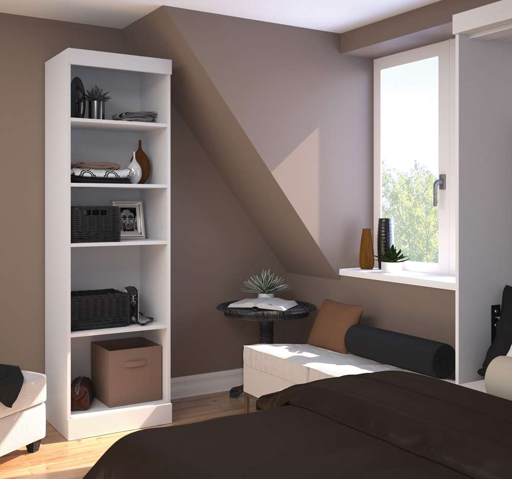 Bestar - Pur 25W Shelving Unit in White - 26162-17 veiw 4