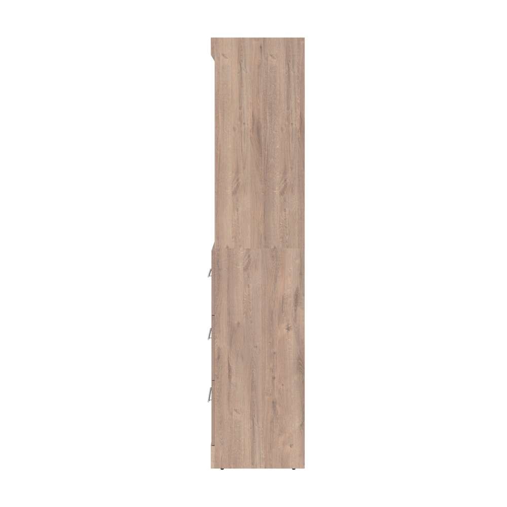 Bestar - Pur 25W Storage Unit with 3 Drawers in Rustic Brown - 26871-000009 veiw 4