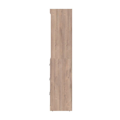 Bestar - Pur 25W Storage Unit with 3 Drawers in Rustic Brown - 26871-000009 veiw 4