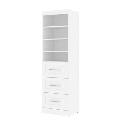 Bestar - Pur 25W Storage Unit with 3 Drawers in White - 26871-17 veiw 2