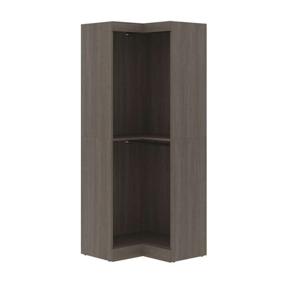 Bestar - Pur 33W Corner Closet Organizer in Bark Grey - 26165-47 veiw 1