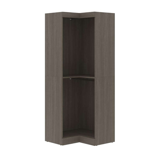 Bestar - Pur 33W Corner Closet Organizer in Bark Grey - 26165-47 veiw 1