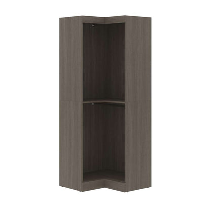 Bestar - Pur 33W Corner Closet Organizer in Bark Grey - 26165-47 veiw 2