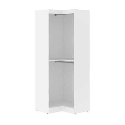 Bestar - Pur 33W Corner Closet Organizer in White - 26165-17 veiw 2