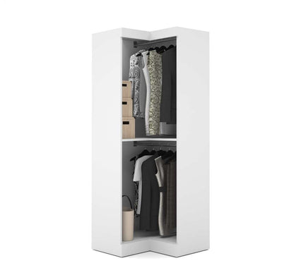 Bestar - Pur 33W Corner Closet Organizer in White - 26165-17 veiw 3