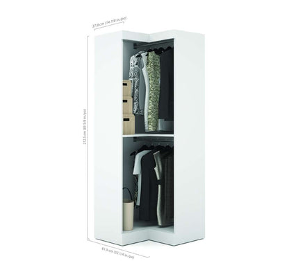 Bestar - Pur 33W Corner Closet Organizer in White - 26165-17 veiw 5