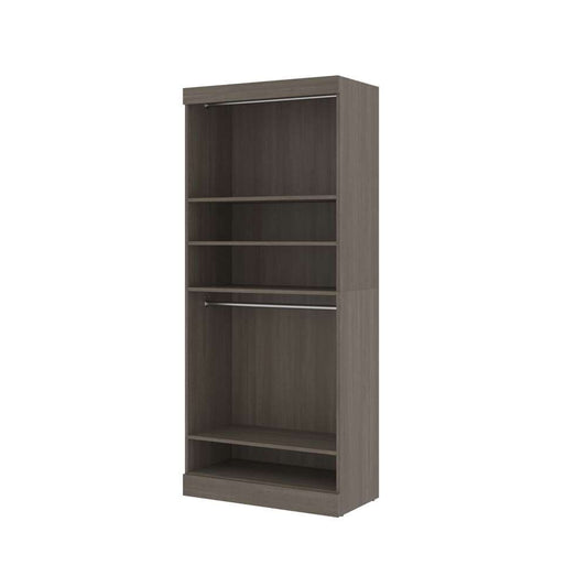 Bestar - Pur 36W Closet Organizer in Bark Grey - 26160-47 veiw 1