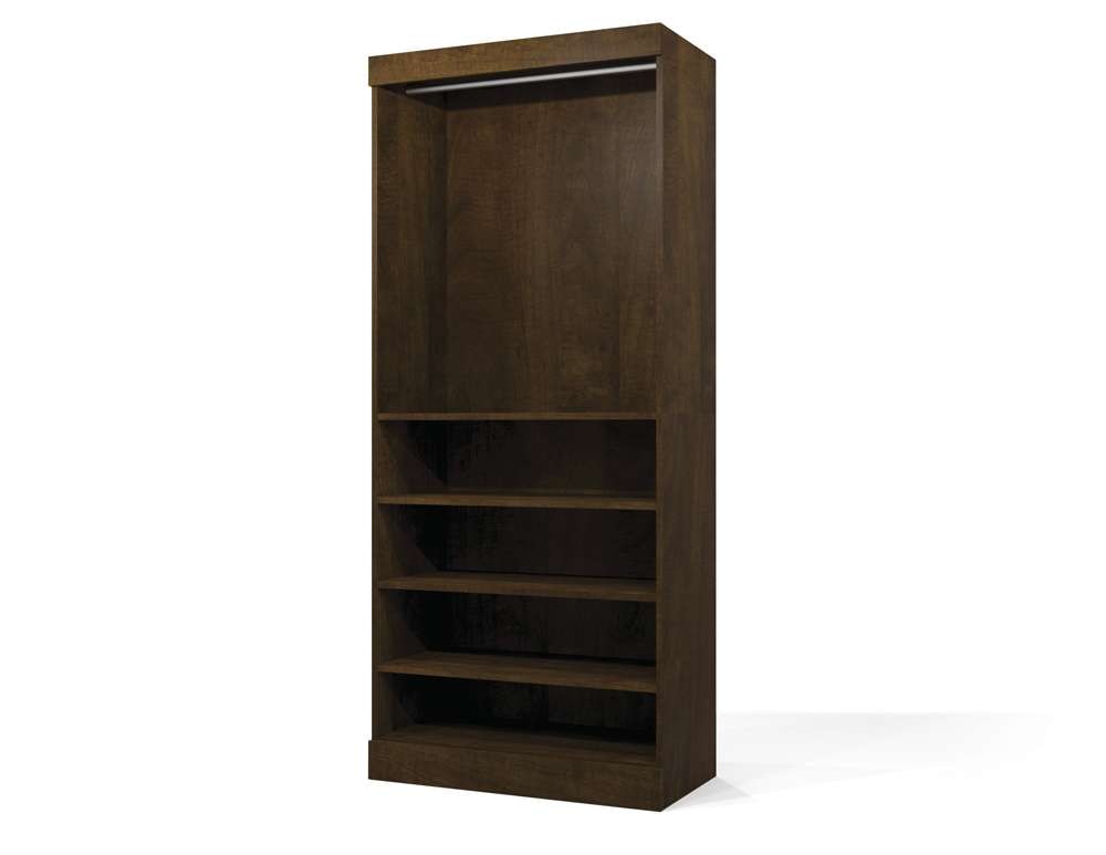 Bestar - Pur 36W Closet Organizer in Chocolate - 26160-69 veiw 1
