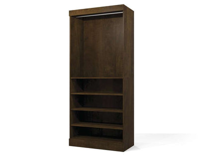 Bestar - Pur 36W Closet Organizer in Chocolate - 26160-69 veiw 1