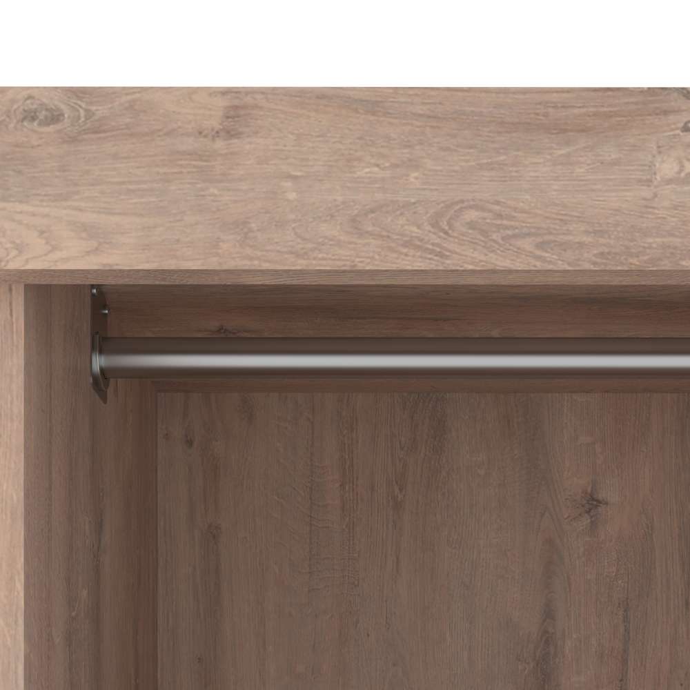 Bestar - Pur 36W Shelving Unit with 3 Drawers in Rustic Brown - 26872-000009 veiw 8