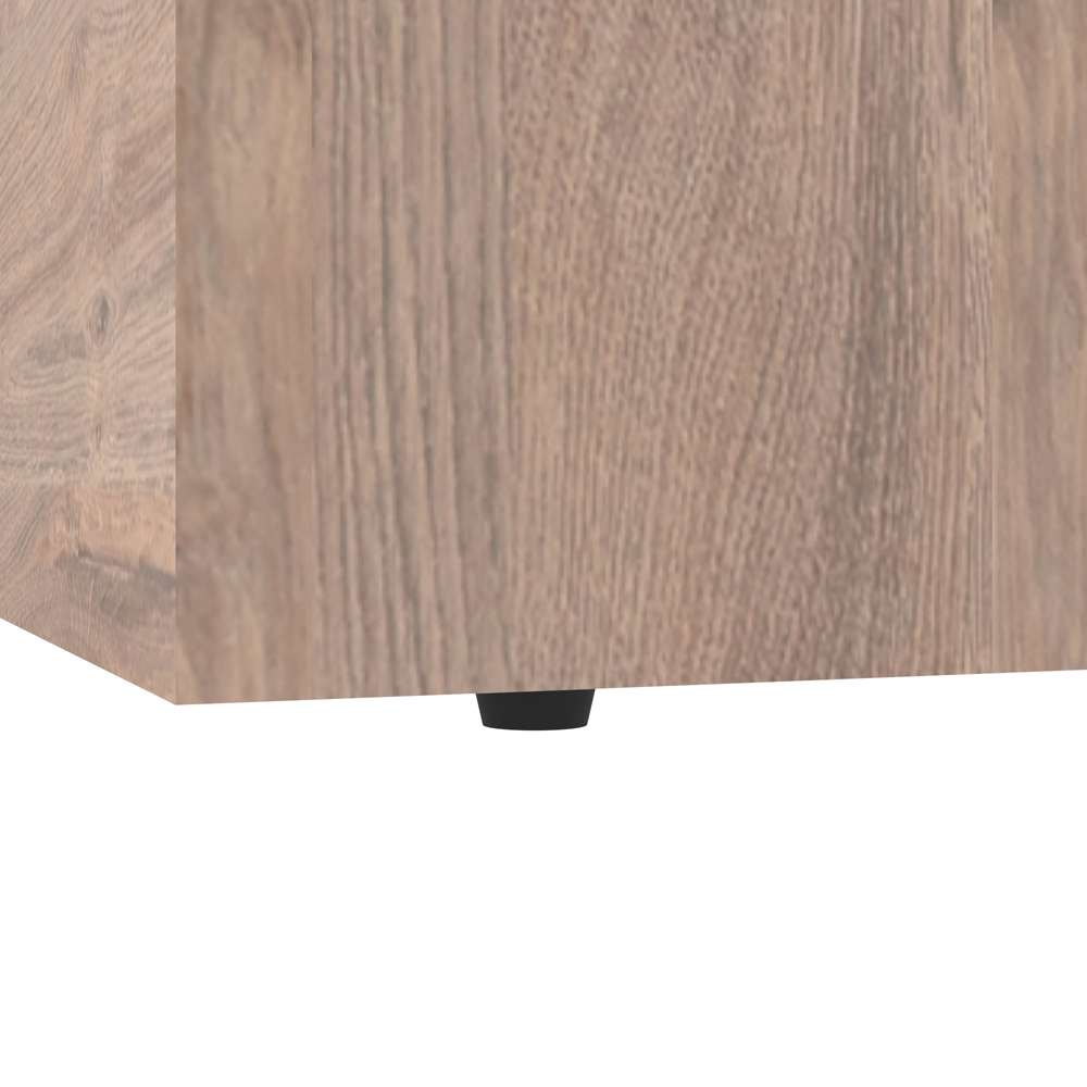 Bestar - Pur 36W Shelving Unit with 3 Drawers in Rustic Brown - 26872-000009 veiw 10