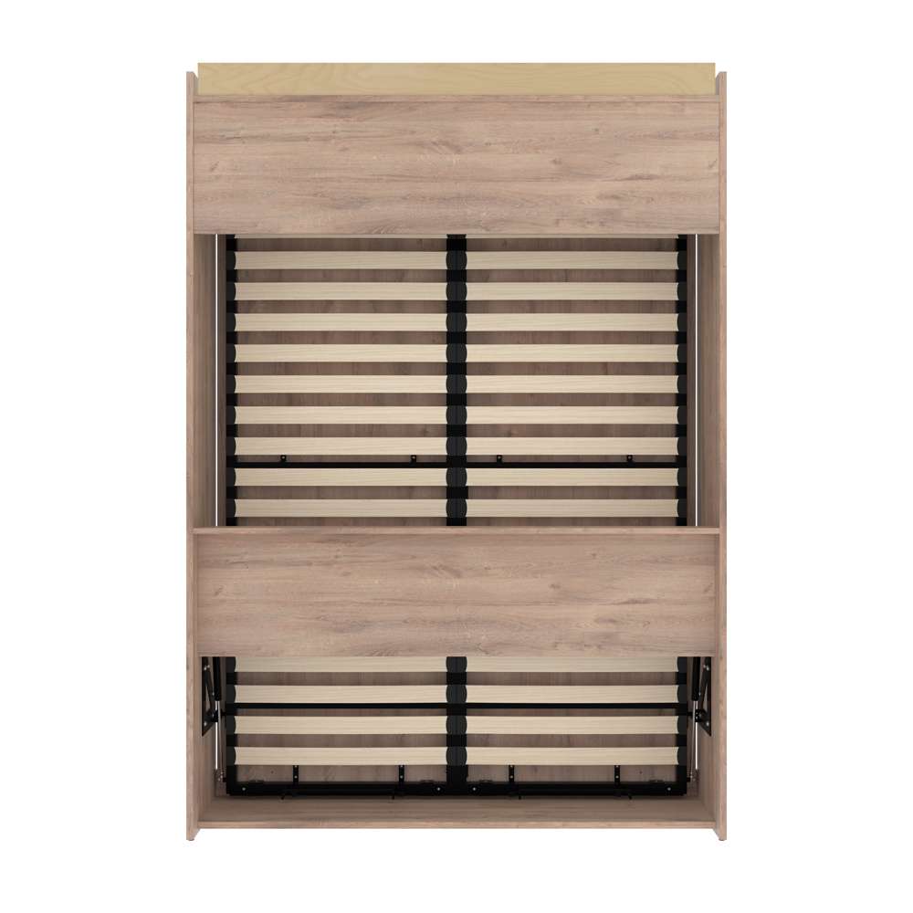 Bestar - Pur 59W Full Murphy Bed in Rustic Brown - 26183-000009 veiw 4