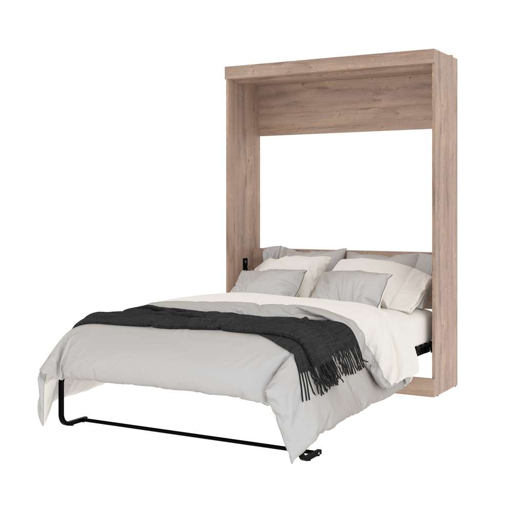 Bestar - Pur 59W Full Murphy Bed in Rustic Brown - 26183-000009 veiw 7