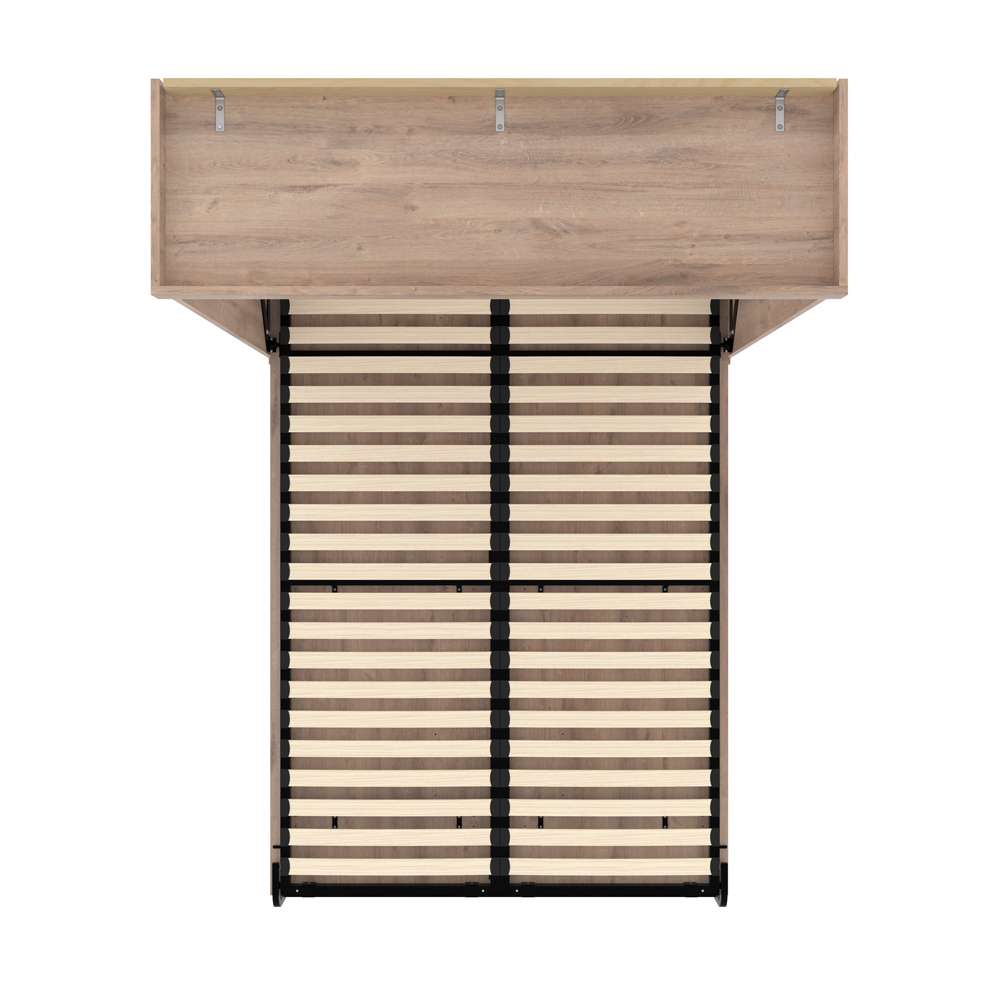 Bestar - Pur 59W Full Murphy Bed in Rustic Brown - 26183-000009 veiw 11