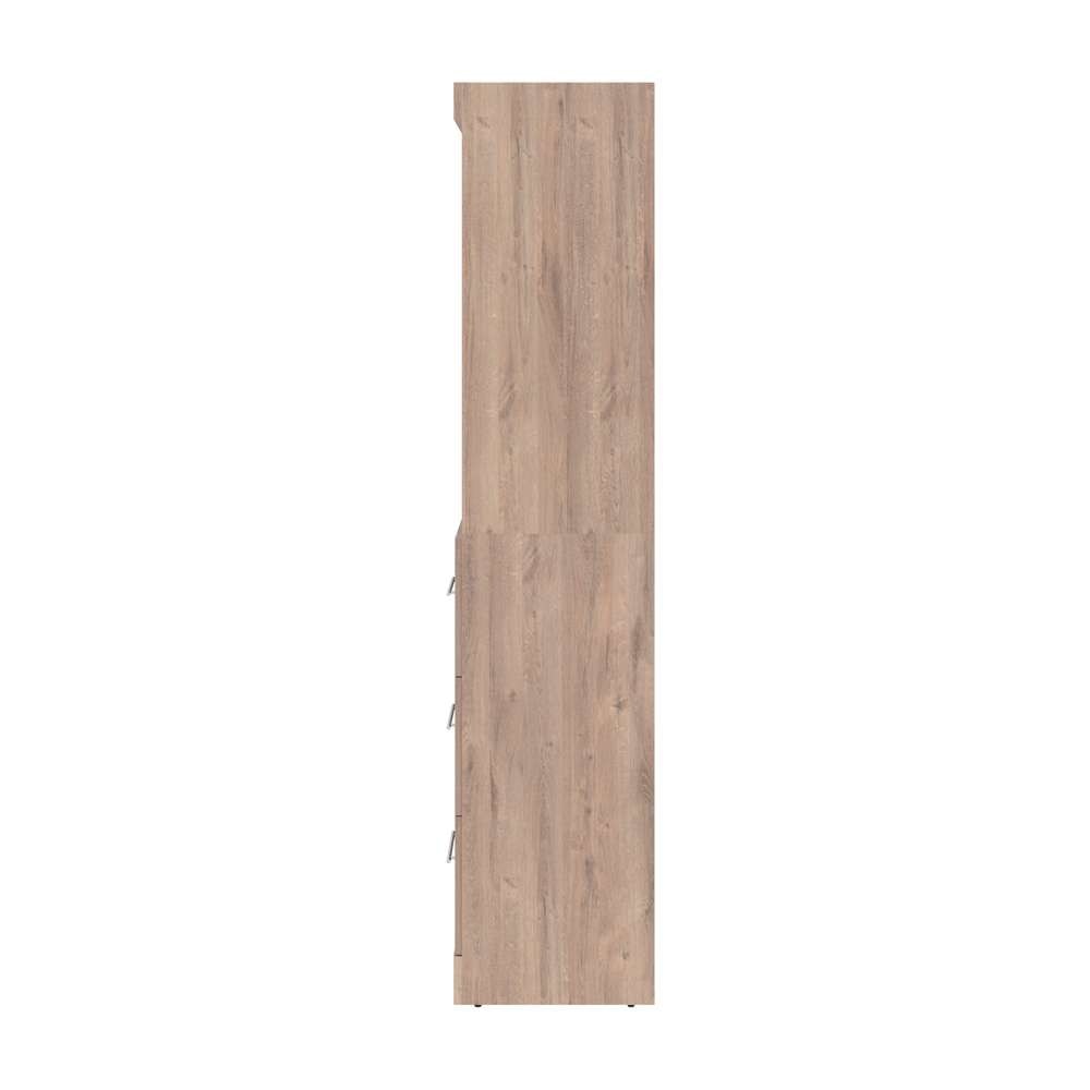 Bestar - Pur 61W Closet Organizer in Rustic Brown - 26870-000009 veiw 4
