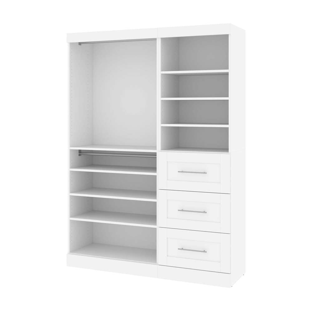 Bestar - Pur 61W Closet Organizer in White - 26870-17 veiw 1