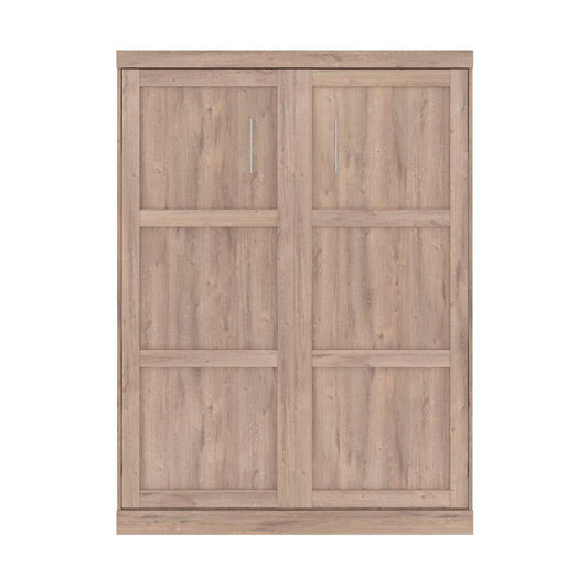 Bestar - Pur 65W Queen Murphy Bed in Rustic Brown - 26184-000009 veiw 2