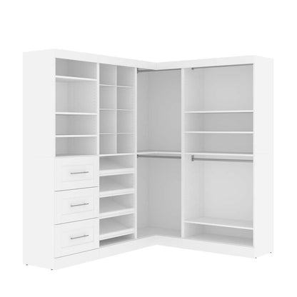 Bestar - Pur 83W Walk-In Closet Organizer in White - 26854-17 veiw 2