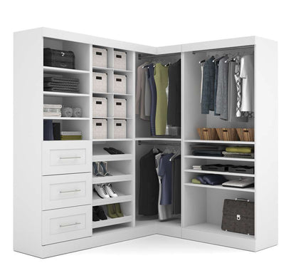 Bestar - Pur 83W Walk-In Closet Organizer in White - 26854-17 veiw 3