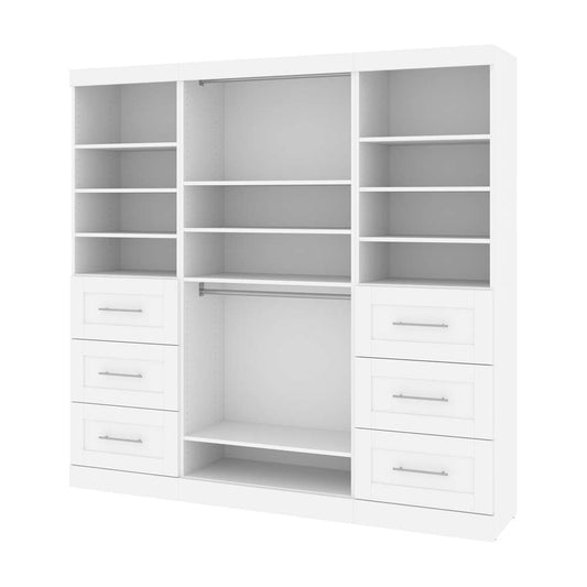 Bestar - Pur 86in Closet Organizer in White - 26857-17 veiw 2