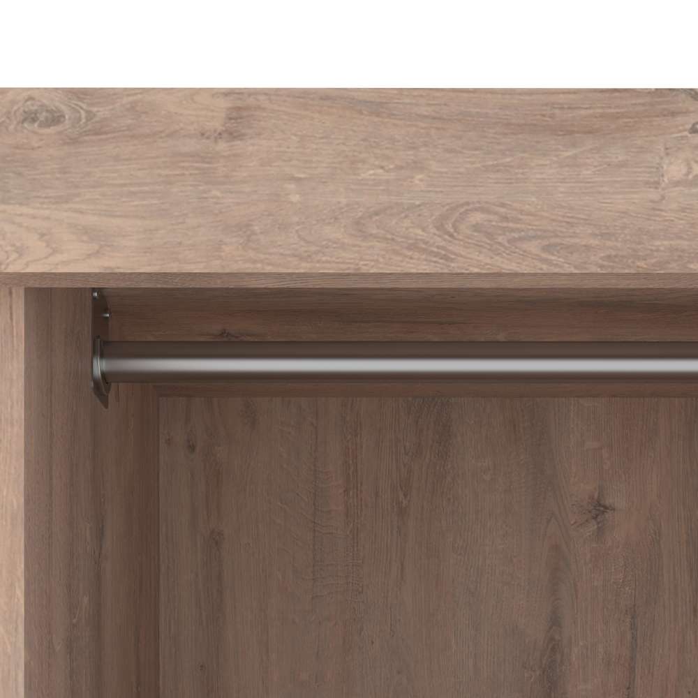 Bestar - Pur 86in Closet Organizer with Storage Cubbies in Rustic Brown - 26853-000009 veiw 9