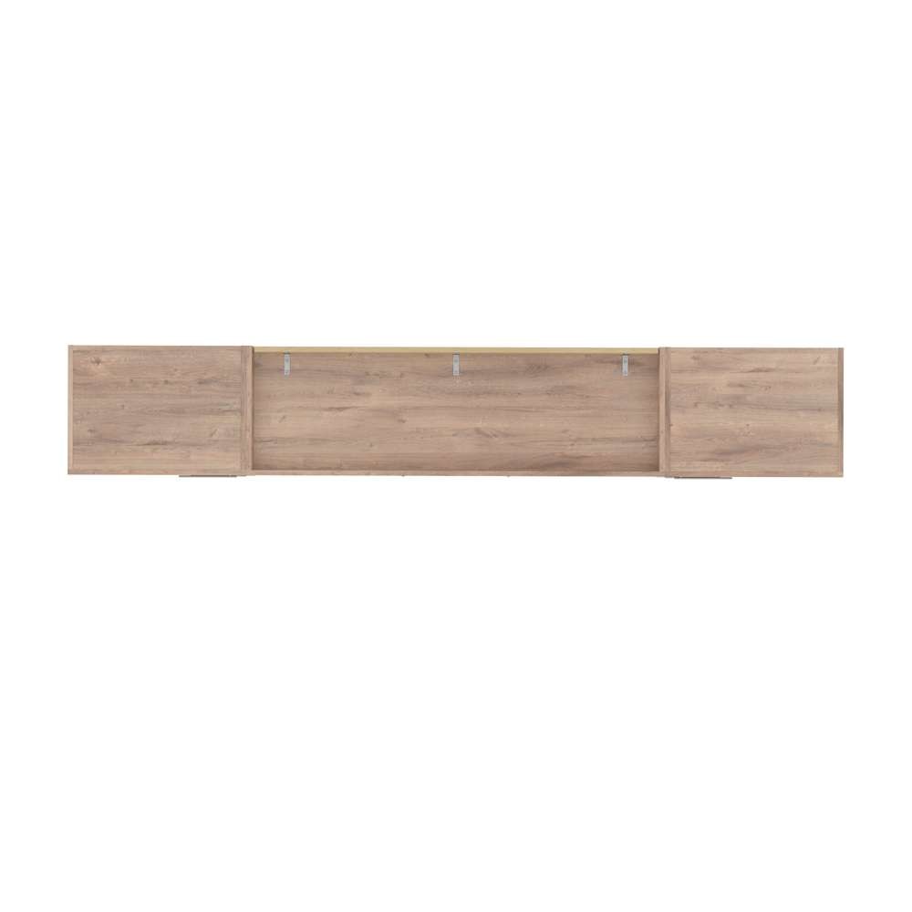 Bestar - Pur Full Murphy Bed and 2 Storage Units with Drawers (109W) in Rustic Brown - 26894-000009 veiw 6