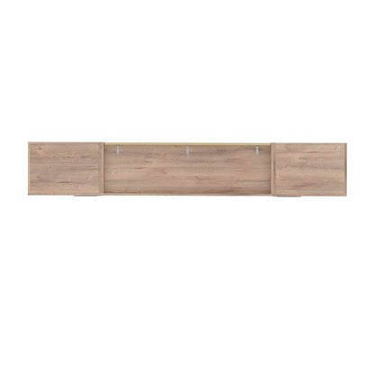 Bestar - Pur Full Murphy Bed and 2 Storage Units with Drawers (109W) in Rustic Brown - 26894-000009 veiw 6