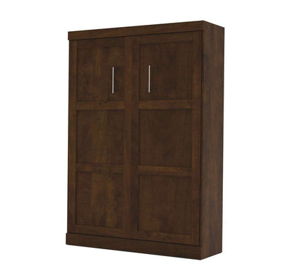 Bestar - Pur Full Murphy Bed and Storage Unit with Drawers (84W) in Chocolate - 26868-69 veiw 5