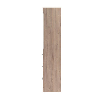 Bestar - Pur Full Murphy Bed and Storage Unit with Drawers (84W) in Rustic Brown - 26868-000009 veiw 4