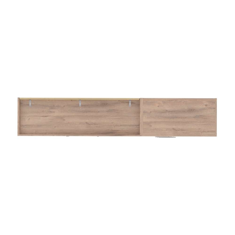 Bestar - Pur Full Murphy Bed and Storage Unit with Drawers (95W) in Rustic Brown - 26891-000009 veiw 6