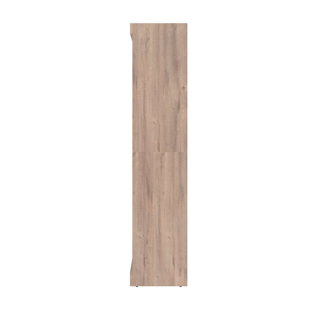 Bestar - Pur Full Murphy Bed with 2 Shelving Units (131W) in Rustic Brown - 26895-000009 veiw 4