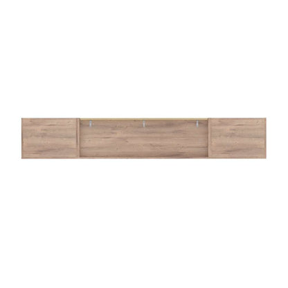 Bestar - Pur Full Murphy Bed with 2 Storage Units (109W) in Rustic Brown - 26893-000009 veiw 6