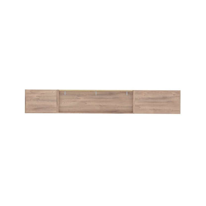 Bestar - Pur Full Murphy Bed with Shelving and Drawers (120W) in Rustic Brown - 26892-000009 veiw 6