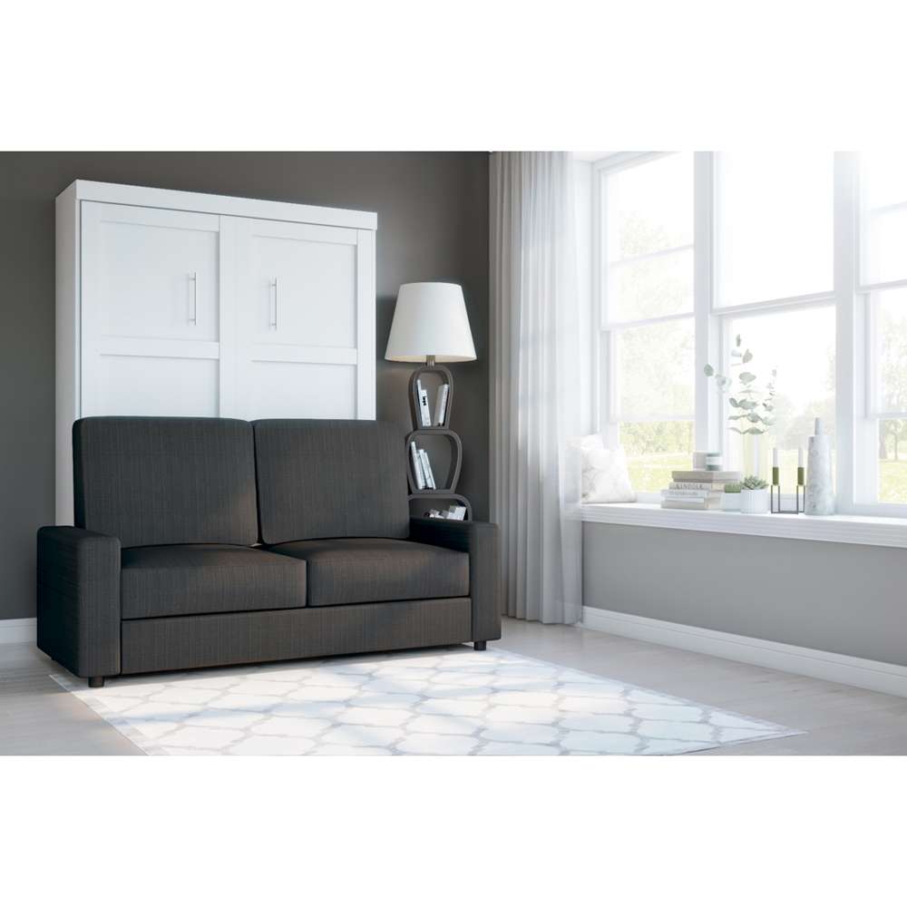 Bestar - Pur Full Murphy Bed with Sofa (73W) in White - 26720-000017 veiw 3