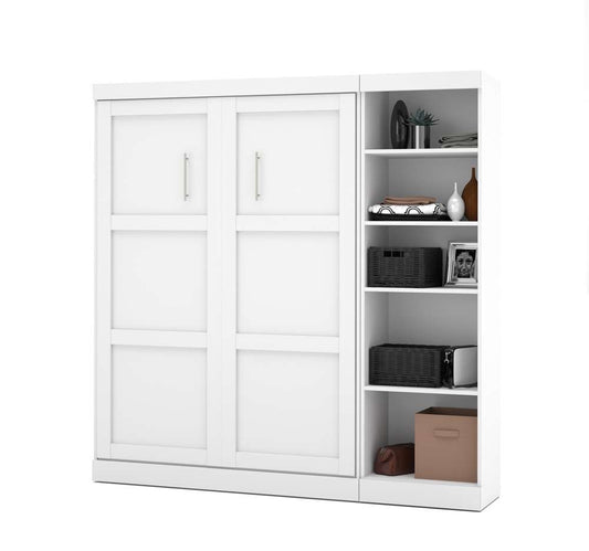Bestar - Pur Full Murphy Bed with Storage Unit (84W) in White - 26898-17 veiw 1