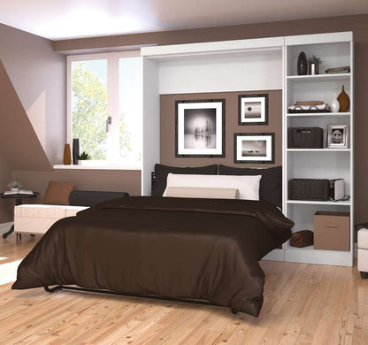 Bestar - Pur Full Murphy Bed with Storage Unit (84W) in White - 26898-17 veiw 3