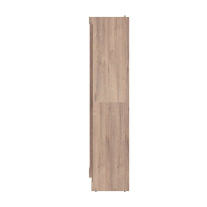 Bestar - Pur Queen Murphy Bed and 2 Storage Units (115W) in Rustic Brown - 26883-000009 veiw 4